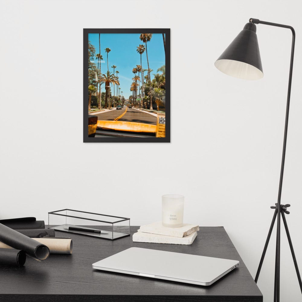 LA-Streets-Beverly-Hills-Photography-enhanced-matte-paper-framed-poster-black-30x40-cm-front-NK-Iconic